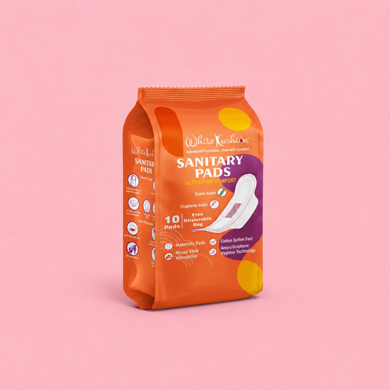 White Kushion "Premium Graphene Sanitary Pads"