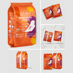 White Kushion Sanitary Pad | Pack of 2 (1+1)