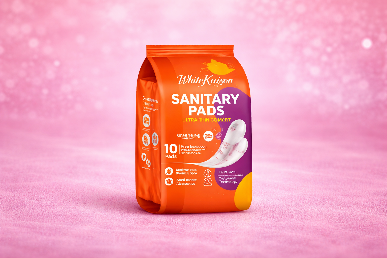 White Kushion Sanitary Pad | Pack of 1